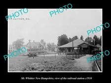 Mt Whittier New Hampshire Railroad Station c1910 Old Large Historic Photo picture