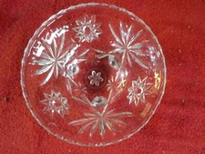Vintage, Cut Glass, Clear, Footed Bowl  (RC 4) picture