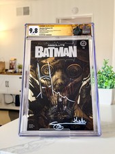 Absolute Batman #19 2x Signed Remark Thanks Scott Snyder  Dan Quintana CGC 9.8 picture