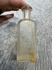 Vintage C.C. Thaxter Druggist Medicine Bottle Carson Nevada Clear Glass Embossed picture