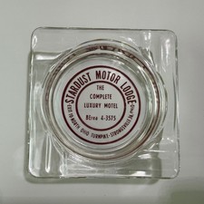 Vintage Stardust Motor Lodge Ohio Glass Ashtray Motel Advertising picture