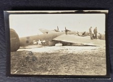 Original Vintage WWII North American B-25 Mitchell Bomber Crash Snapshot Photo  picture