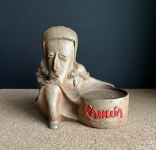Vintage Kahlua Aztec Mayan Tiki Bartop Bottle Display Stand picture
