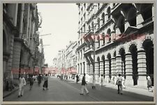 40's HONG KONG Des Voeux Road Central Street Vintage Photo Postcard RPPC #1344 picture