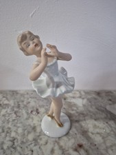 VTG WALLENDORF 1764 BALLERINA DANCING GIRL BALLET DANCER GERMAN SCHAUBACH Figure picture