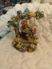 Classic Treasures Musical Swinging Bear Shelf Sitter~Plays Green Grass of Home picture