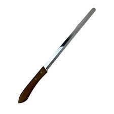 Vintage Ekco Flint Stainless Vanadium 9” Blade Serrated Bread Knife USA picture