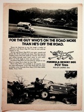 Formula Desert Dog Vintage Magazine Ad PCV Tires Truck Camper 1970s 1980s picture