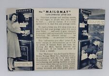 Vintage USPS Advertising Mailomat Kiosk Postal Service Post Office Postcard  picture