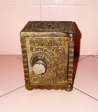Antique Cast Iron Still Coin Union Bank Kenton Brand 3