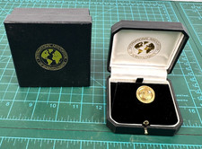 Rare Scientology IAS Patron Status Pin Badge 14K Gold Diamond With Original Box picture