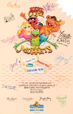 Disney 1989 Here Come The Muppets 11 x 17 Poster Kermit Attraction  Jim Henson picture