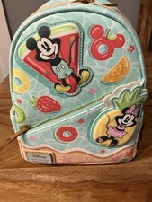 Loungefly Disney Mickey & Minnie Beach Fun Mini Backpack picture