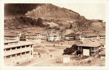 Balboa Panama Canal Zone Hill View U.S Admin Buildings 1930s RPPC Postcard COPY picture