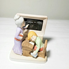 Vintage Treasure Masters Don't Sleep in Class Teacher Student Bisque Figurine 5” picture