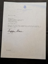 Tipper Gore Signed Letter - Second Lady - Wife of Vice President Al Gore picture