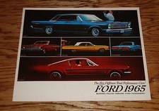 Original 1965 Ford Full Line Sales Brochure 65 Mustang Fairlane Thunderbird picture