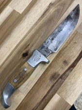 1944 Custom Made R. H. Ruana Bonner Montana Hunting Knife with Horn Handle picture
