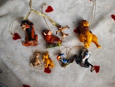Disney The Lion King 8pc Ornament Lot Simba Nala Scar Rafiki Zazu Pumbaa picture