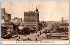 Vintage Seamen's Church Institute New York Postcard 25 South Street picture