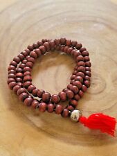 Cherry Sandalwood 108 8mm Buddhist Prayer Wood Bead Mala Necklace Bracelet picture