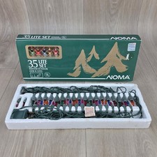 Vintage NOMA Christmas Lights String 35 Multi-Color 16' Original Box 1989 Lite picture