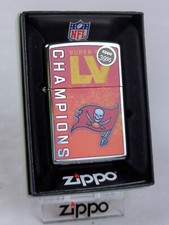 ZIPPO 49489 NFL SUPER BOWL LV Tampa Bay BUCCANEERS, High Polished CHROME Lighter picture