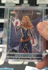 2026 Topps Marvel Neon Captain Marvel #8, Standard Black Foil, 01/10 ALPHA 🔥 picture