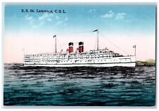 c1910 SS St Lawrence CSL Steamer Steamship Lines Fleet Canada Vintage Postcard picture