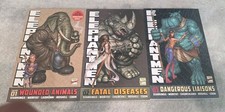 Lot Of 3 ELEPHANTMEN TPB Vol 1-2-3 W- Animals & F-Diseases D- Liaisons VHTF picture