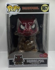 Funko Pop Vinyl Jumbo 10 in: Marvel SQUIRRELPOOL (Flocked) | GameStop #967 picture