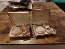 Lot of 2 Vintage Lady Sunbeam Pink Razors W/ Cases | Both Work | 1 Light Works picture
