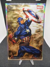 2026 Topps Marvel Vault Captain America Oversized Original Art by Ariel Diaz picture