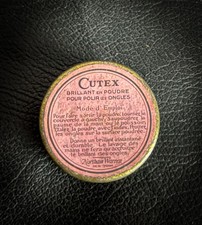 1930s Tin Can, Advertising Cutex Powder Polish Tin Box, French American Nathan picture