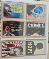2008 Topps President Barack Obama Foil Sticker Cards Complete Set (1-18) picture