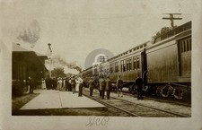 JEFFERSON BARRACKS MISSOURI Missouri Pacific Railroad DEPOT RPPC Postcard COPY picture