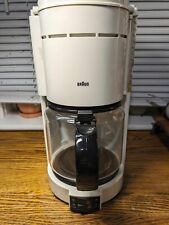 Iconic 1980s Braun 12 Cups Coffee Maker Type 4093 White Made in Germany picture