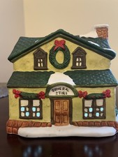 General Store Village House Lighted Holiday Vintage picture