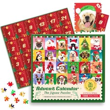 Puzzle Advent Calendar 2026, 24 Days Christmas Countdown Jigsaw Multicolor picture