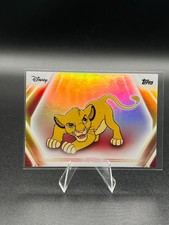 2026 Topps Disney Neon #41 Simba Lion King Disney Rainbow Foil Parallel picture