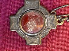 Antique Vintage Religious Reliquaries Grouping 5 Items: 2 Reliquaries Gold Cross picture