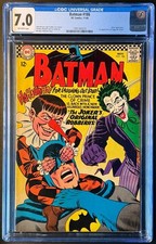 Batman #186 (DC, 1966) CGC 7.0 OWP 1st App Gaggy the Clown - Joker New CGC case picture