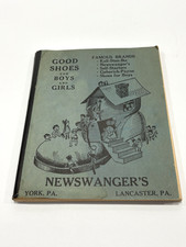 Newswanger's Shoe Store Advertising Notebook Lancaster and York PA 1930s Vintage picture