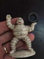 Michelin Tire Man Cast Iron Goodyear Collector Paperweight Patina Metal Tires picture