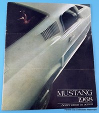 Original 1968 Car Auto Brochure Ford Mustang 2+2 GT Hardtop Convertible picture