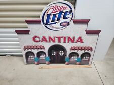 Very Large Rare Miller Lite Cantina Metal Beer Sign picture