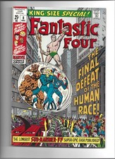 Fantastic Four Special 8 Marvel Comics 1970 High Grade Sub-Mariner Annual VF/NM picture