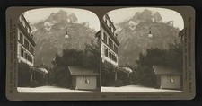 Photo:Grindelwald Switzerland Schreckhorn 1907 Mountain View Stereo Card picture