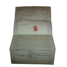 1936 Denver Co Warranty Deed Frontier Realty Steckel $2 Revenue Stamp 175124 picture