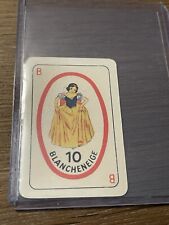 Vintage Rare Italian Disney 🎥 Card Game Snow White Playing Card RARE picture